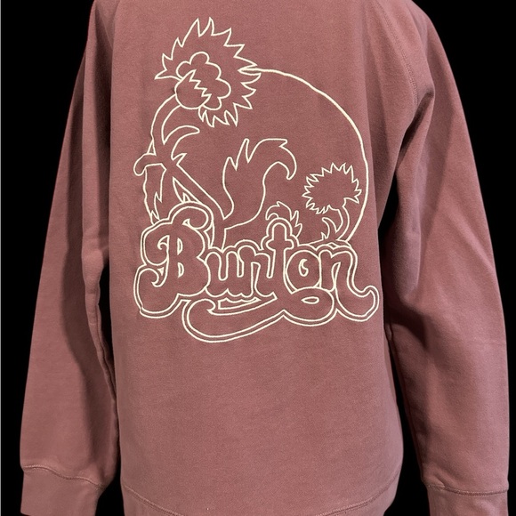Juniors Burton Dusty Rose Crewneck Sweatshirt - Picture 3 of 3
